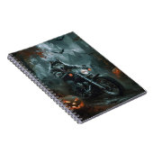 Carnet Alaskan Malamute équitation moto Halloween effraya (Côté Droit)