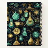 Carnet Alchimie de l'or bleu (Dos)