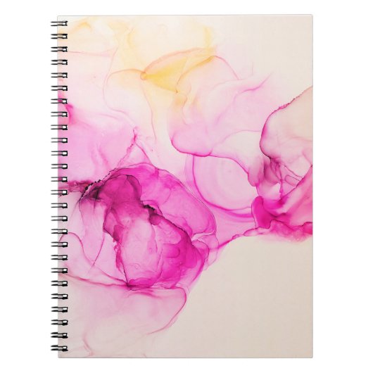 Carnet Alcool encre texture marine. L'art contemporain. (Devant)