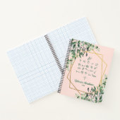 Carnet Alep hébreu Eucalyptus Blush Gold Otiot Paleo (Intérieur)