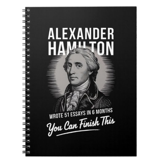 Carnet Alexander Hamilton A Écrit 51 Essais En 6 Mois (Devant)