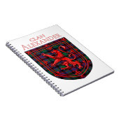 Carnet Alexander Hunting Tartan Scottish Plaid (Côté Droit)