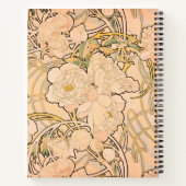 Carnet Alfonse Mucha Art Nouveau Peonies (Dos)