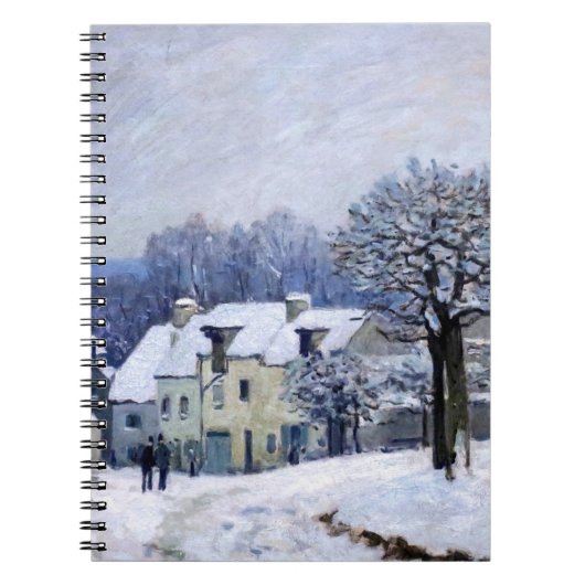 Carnet Alfred Sisley - Place Chenil à Marly, Effet Neige (Devant)