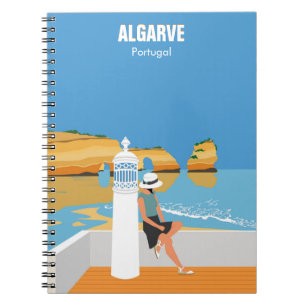 Carnet Algarve plage fille voyage vintage style