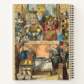 Carnet Alice à Wonderland Cheshire Cat Characters (Dos)
