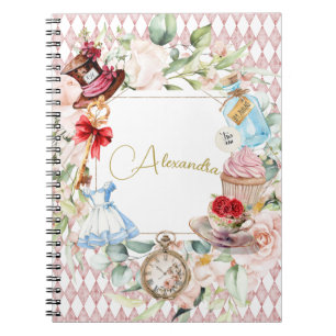 Carnet Alice Au Pays Des Merveilles Aquarelle Florale Per