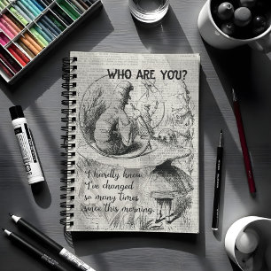 Carnet Alice au pays des merveilles et la chenille