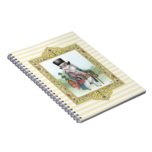 Carnet Alice au pays des merveilles Lapin blanc portant d (Côté Droit)