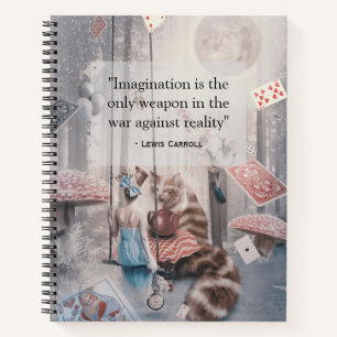 Carnet Alice au pays des merveilles Lewis Carroll Imagina
