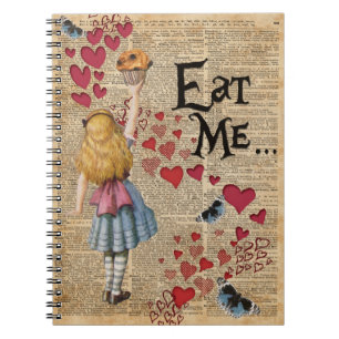 Carnet Alice au pays des merveilles me mangent petit pain
