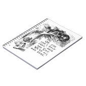 Carnet Alice au pays des merveilles - nous sommes tous (Côté gauche)