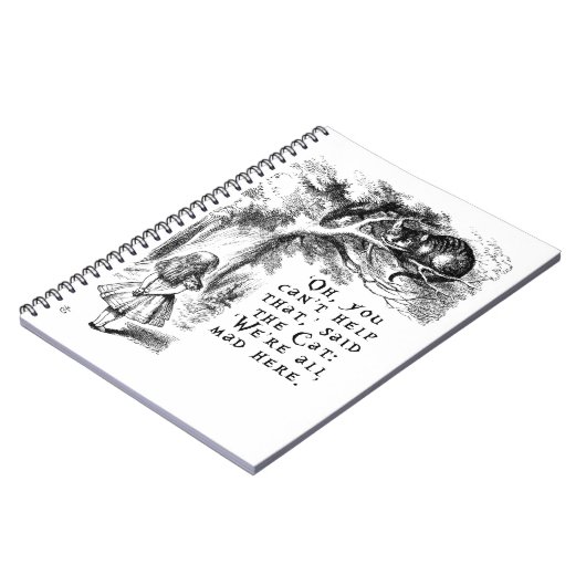 Carnet Alice au pays des merveilles - nous sommes tous (Côté gauche)