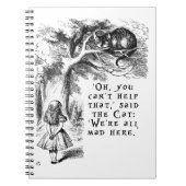 Carnet Alice au pays des merveilles - nous sommes tous (Devant)