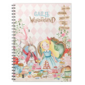 Carnet Alice Aventures dans Woderland Anniversaire Tea Pa (Devant)