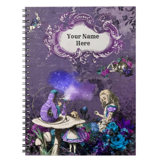 Carnet Alice foncée vintage inspirée (Devant)