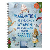 Carnet Alice In Wonderland Citation - Imagination (Devant)
