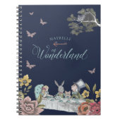 Carnet Alice In Wonderland Vintage Fairy Tale Thème (Devant)