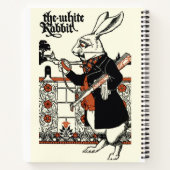 Carnet Alice Lapin Blanc Classique Wonderland (Dos)