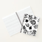 Carnet Alice Lapin Blanc Wonderland Classique (Intérieur)
