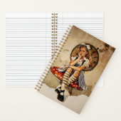 Carnet Alice Whimsical au pays des merveilles Champignons (À l'intérieur)
