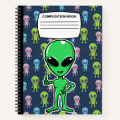 Carnet Alien de composition spirale (Devant)