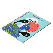 Carnet Alien fille avec des fantômes Éffrayants amis imag (Côté gauche)