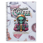 Carnet Alien ici pour le café (Devant)