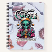 Carnet Alien ici pour le café (Devant)