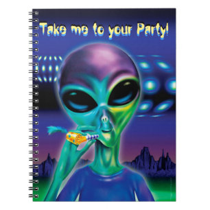Carnet Alien portable Emmenez-moi à votre fête !