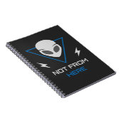 Carnet Alien UFO Sci Fi Outsider (Côté Droit)