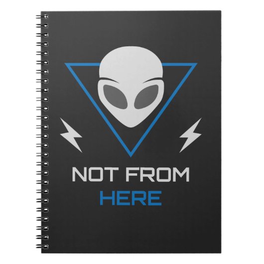 Carnet Alien UFO Sci Fi Outsider (Devant)