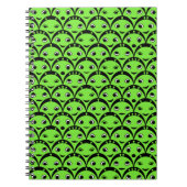 Carnet Alien vert mignon (Devant)