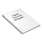 Carnet Aligned. Empowered. Unstoppable. (Côté Droit)