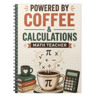 Carnet Alimenté par les calculs de café Prof de maths