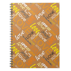 Carnet Alive Orange Gallery Love Words Art