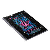 Carnet All About Gymnastics Typography in Pink and Blue   (Côté Droit)