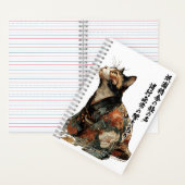 Carnet "All Things Change" Japanese Cat in Kimono Art (À l'intérieur)