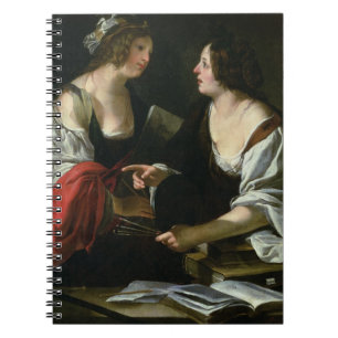 Carnet Allégorie de la peinture et de l'architecture,