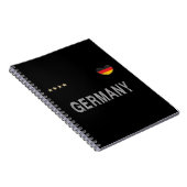 Carnet Allemagne Football Fan Chemise Coeur (Côté Droit)