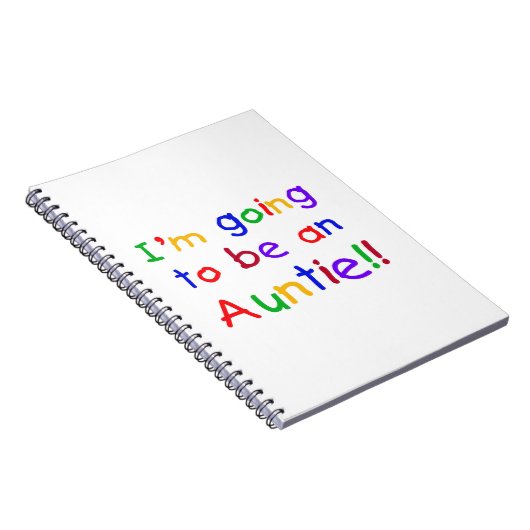 Carnet Aller Être Une Tante Couleurs Primaires Cadeaux (Côté Droit)