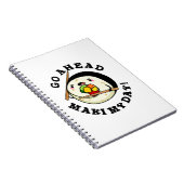 Carnet Allez-y Maki My Day Punition de Sushi Drôle (Côté Droit)