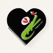 Carnet Alligator amoureux (Devant)