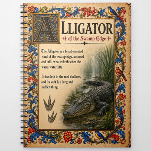 Carnet Alligator, Art du Bestiaire Médiéval