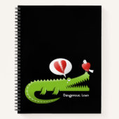 Carnet Alligator en amour (Devant)