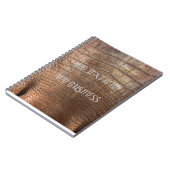 Carnet ALLIGATOR peau couverture animale (Côté gauche)