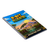 Carnet Alligator, Rétro Pixel Art 8 Bits (Côté Droit)