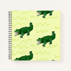 Carnet Alligator sur jaune