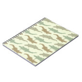 Carnet Alligators camouflage cool - motif sans couture. (Côté gauche)