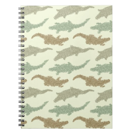 Carnet Alligators camouflage cool - motif sans couture. (Devant)